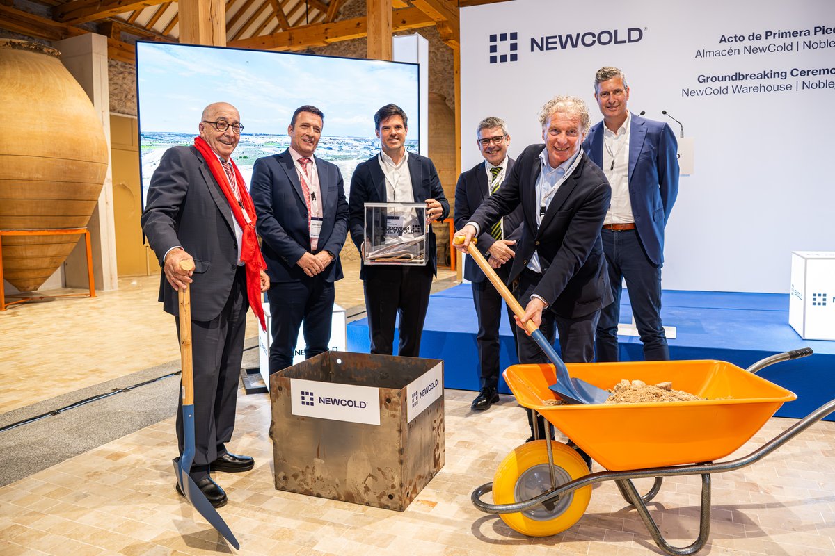 NewCold pone la primera piedra de una instalación logistica en Noblejas