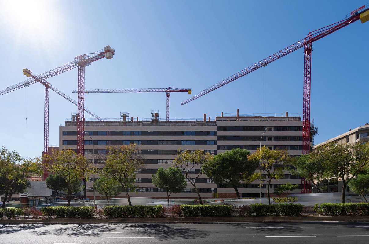 Los costes de construcción en edificación residencial bajaron un 3,8% durante 2020