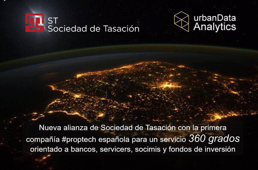 Sociedad de Tasación y urbanData Analytics (uDA) se asocian para ofrecer nuevos servicios de valor añadido al mercado inmobiliario