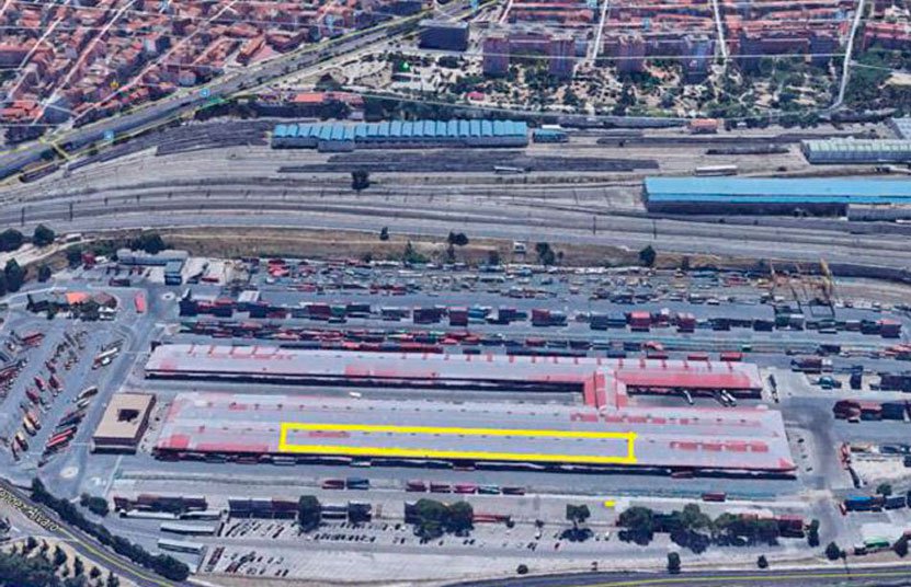 Adif licita el arrendamiento de diez almacenes en la terminal de mercancías de Madrid Abroñigal