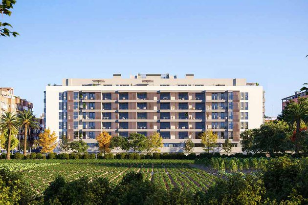 Aedas Homes arranca la construcción de su promoción sostenible junto a la huerta de Valencia