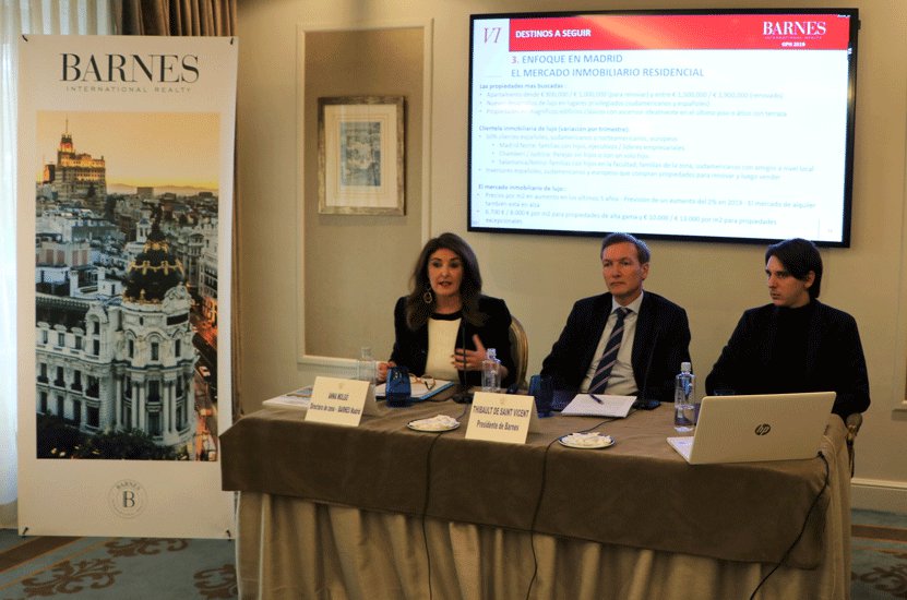 Madrid, entre los principales destinos mundiales para la inversión inmobiliaria de lujo en 2019, según Barnes