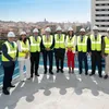 Insur celebra la puesta de bandera del edificio oficinas Noa en Málaga