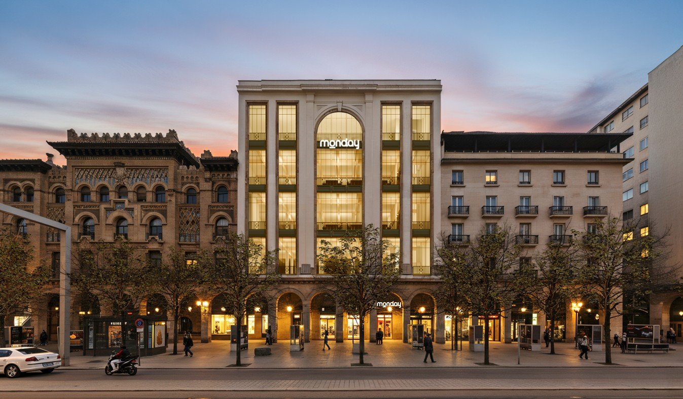 Monday abrirá sus primeras oficinas flexibles en Zaragoza en 2026