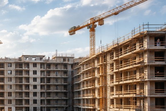 La construcción cae un 16,4% en inversión y reduce un 4,2% el número de obras