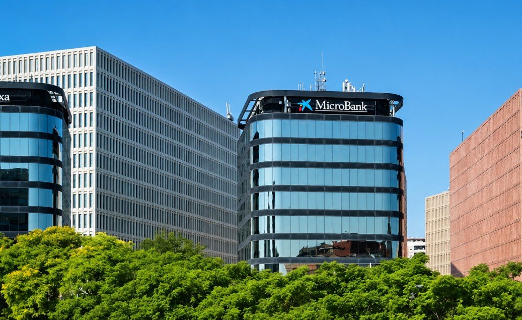 CaixaBank adquiere la torre de MicroBank en Barcelona por más de 20 millones