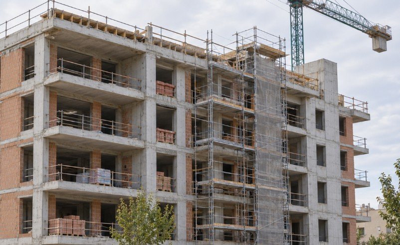 La superficie visada para edificación crece un 18% y roza los 21 millones de m2