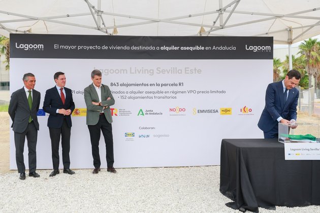 Lagoom Living coloca la primera piedra de sus 843 alojamientos en Sevilla Este