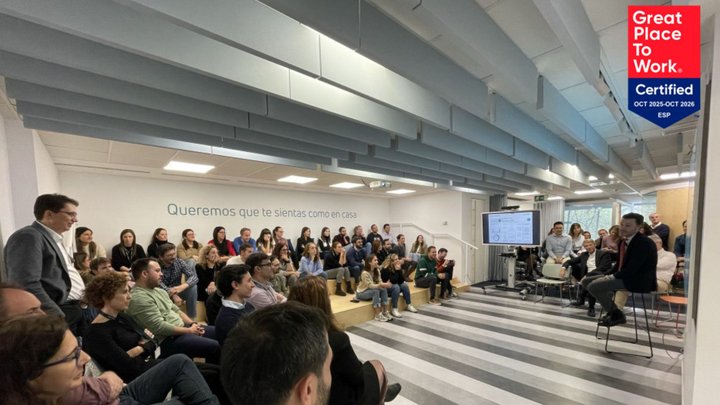 El equipo de Culmia celebra el reconocimiento Great Place to Work.