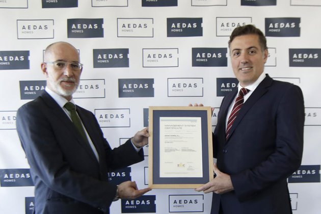 AEDAS Homes recibe las certificaciones ISO  de Calidad y Medioambiente