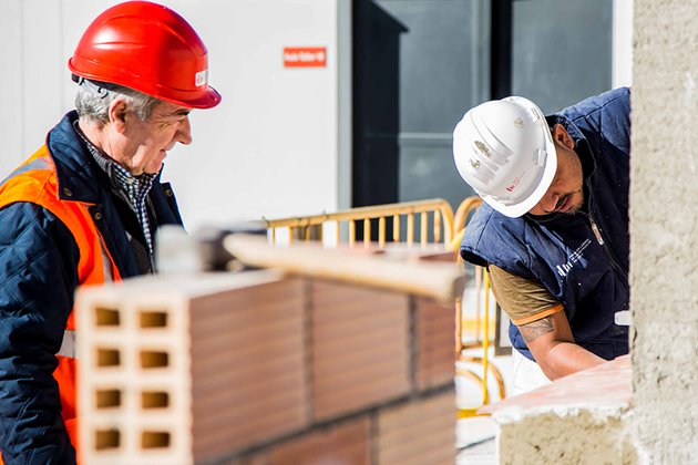 Las empresas de construcción inscritas aumentan un 13,8% en abril