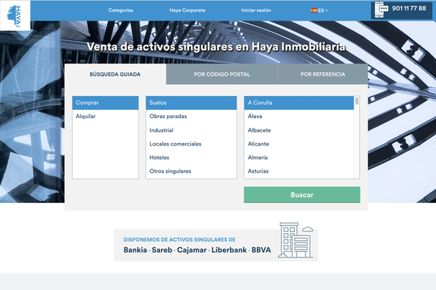 Haya Real Estate lanza una web especializada en la comercialización de activos singulares