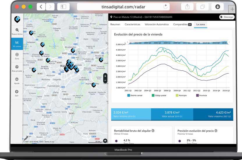 Tinsa Digital lanza Radar, herramienta flexible de big data inmobiliario