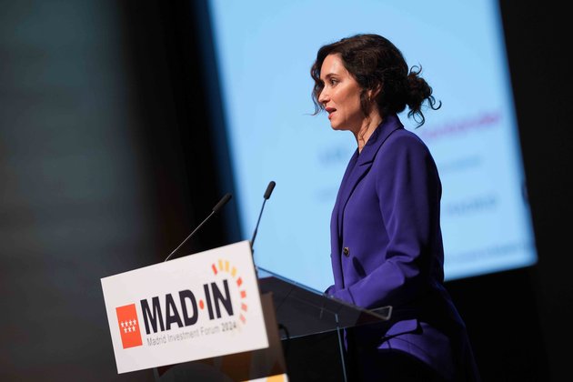 Isabel Díaz Ayuso inaugura el Madrid Investment Forum en Alcobendas