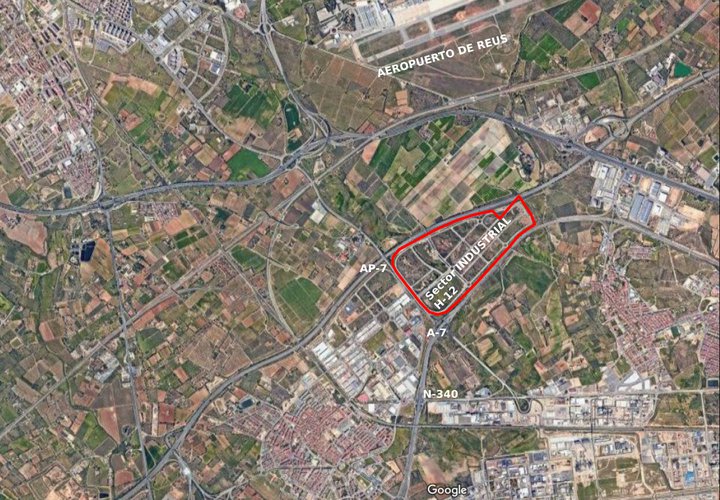 Mapa de ubicación del proyecto de P3 Logistic Parks en Reus