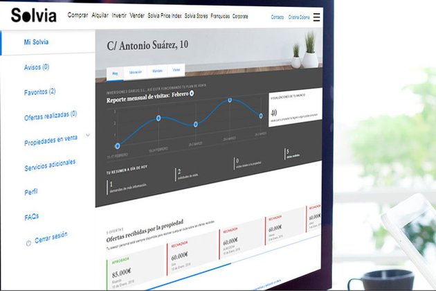 Solvia lanza un espacio digital para que el cliente siga los avances en la venta de su vivienda