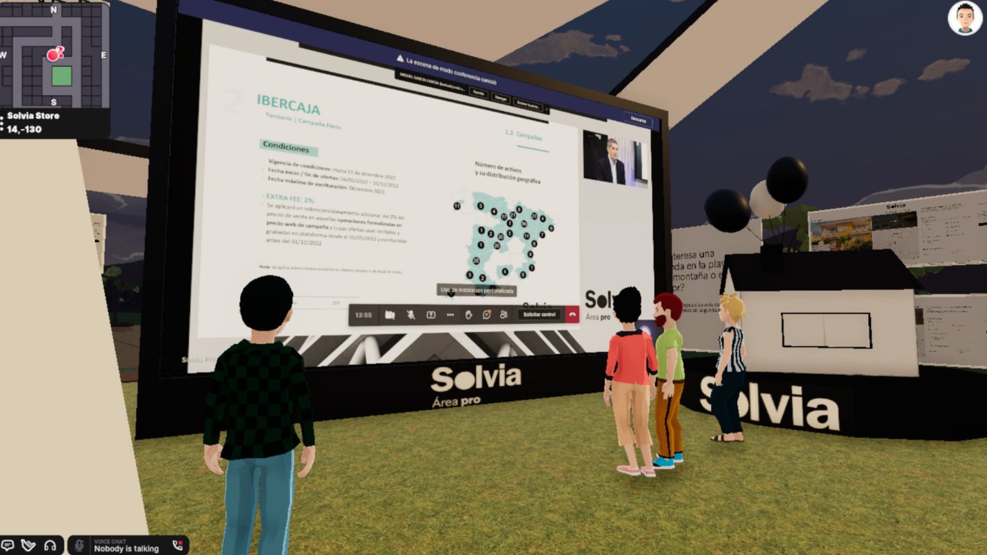 Solvia celebra su primer evento comercial en el Metaverso