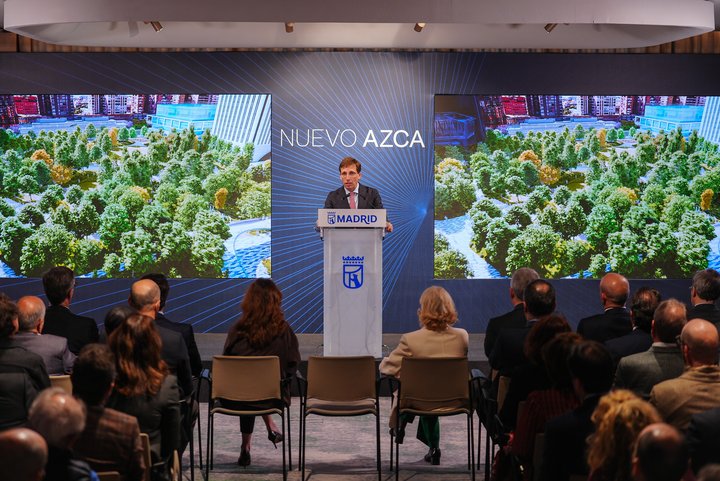 José Luis Martínez-Almeida durante la presentación del proyecto.