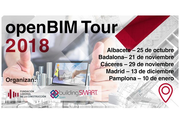 OpenBIM Tour visitará cinco ciudades españolas para acercar la metodología BIM a los profesionales