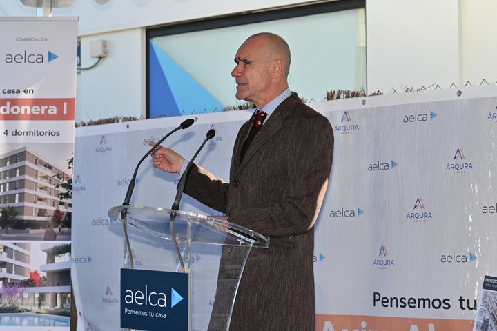 El Alcalde de Sevilla, Antonio Muñoz Martínez, durante su discurso