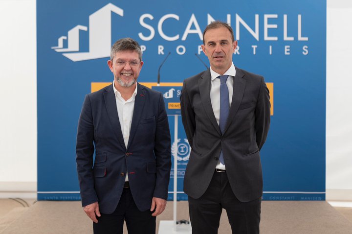 Scannell Properties coloca la primera piedra de su nuevo centro logístico