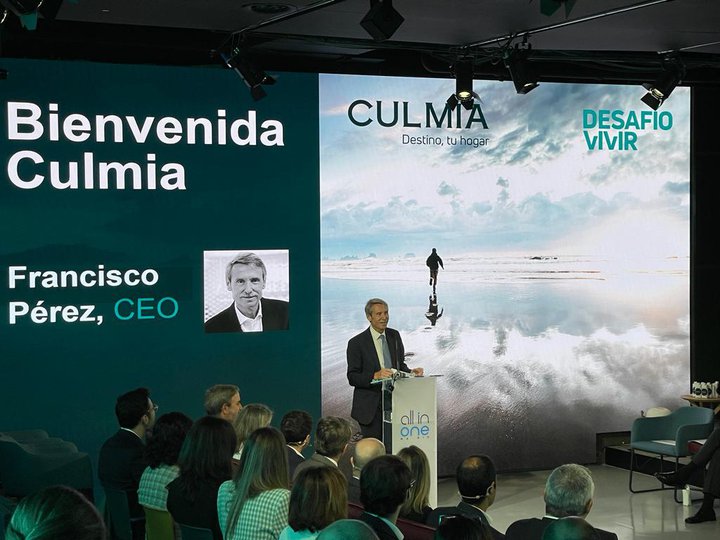 Francisco Perez, CEO de Culmia, durante el evento de presentación del informe.