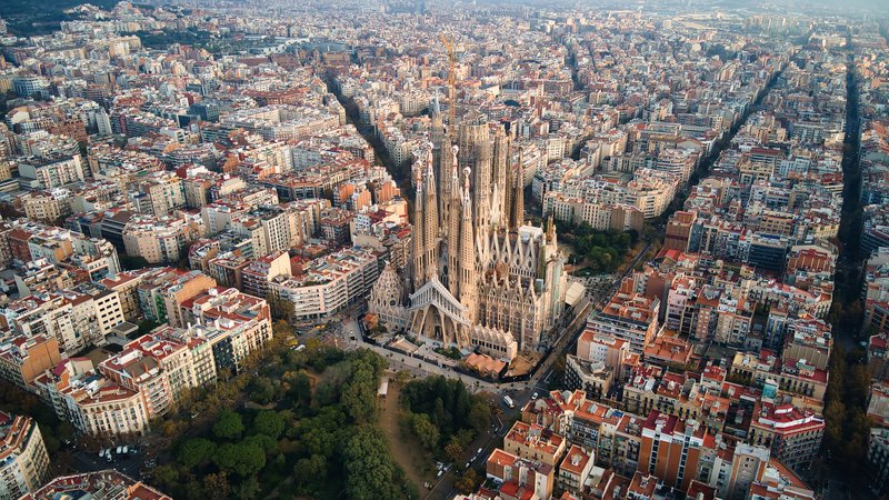 aerial-drone-view-of-sagrada-familia-in-barcelona-spain
