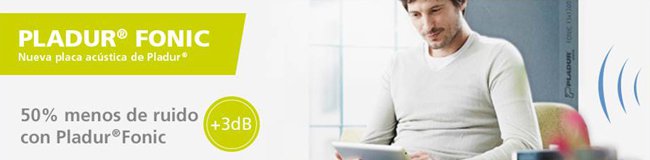 PRODUCTOS Y MATERIALES: Pladur lanza al mercado ibérico la nueva placa acústica Pladur Fonic