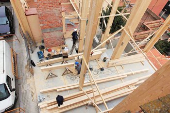 House Habitat construye el edificio con estructura de madera más alto de Barcelona