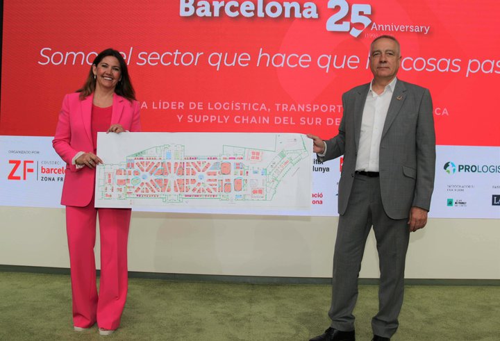 Blanca Sorigué y Pere Navarro, durante la presentación de SIL 2023.