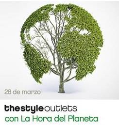 Los centros The Style Outlets colaboran con “La hora del Planeta”