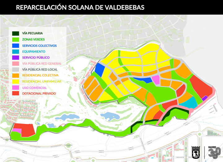 mapa Solana de Valdebebas