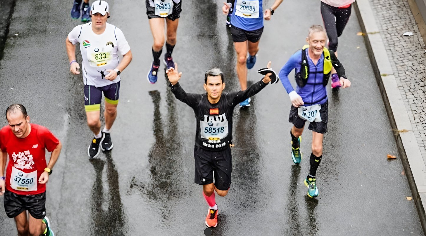 Javier Hortelano une deporte y solidaridad en la Maratón de Valencia