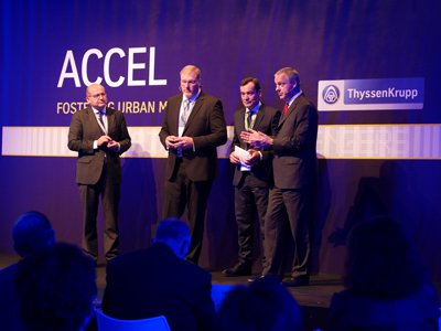 ThyssenKrupp presenta ACCEL, un revolucionario sistema de transporte que reduce los  tiempos de tránsito en ciudades y aeropuertos