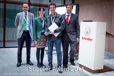 Schindler celebra la segunda edición de los Premios a los Mejores Proveedores del Año