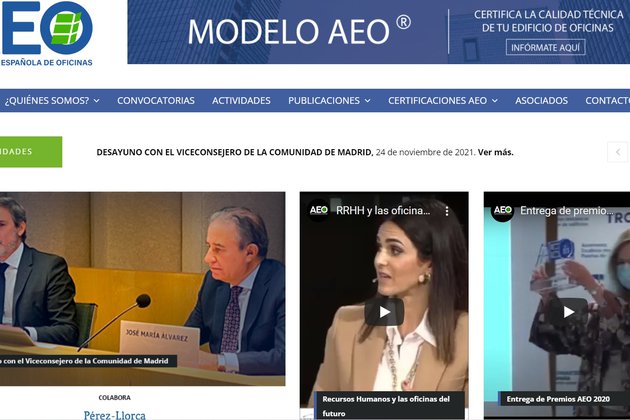 La Asociación Española de Oficinas estrena página web